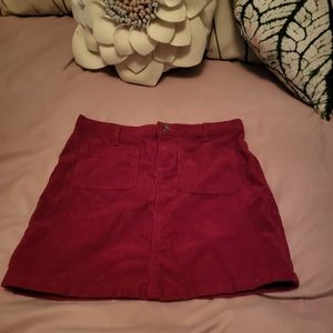 Childrens place size 12 red corduroy skirt
